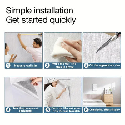 3D self-adhesive foam wallpaper waterproof