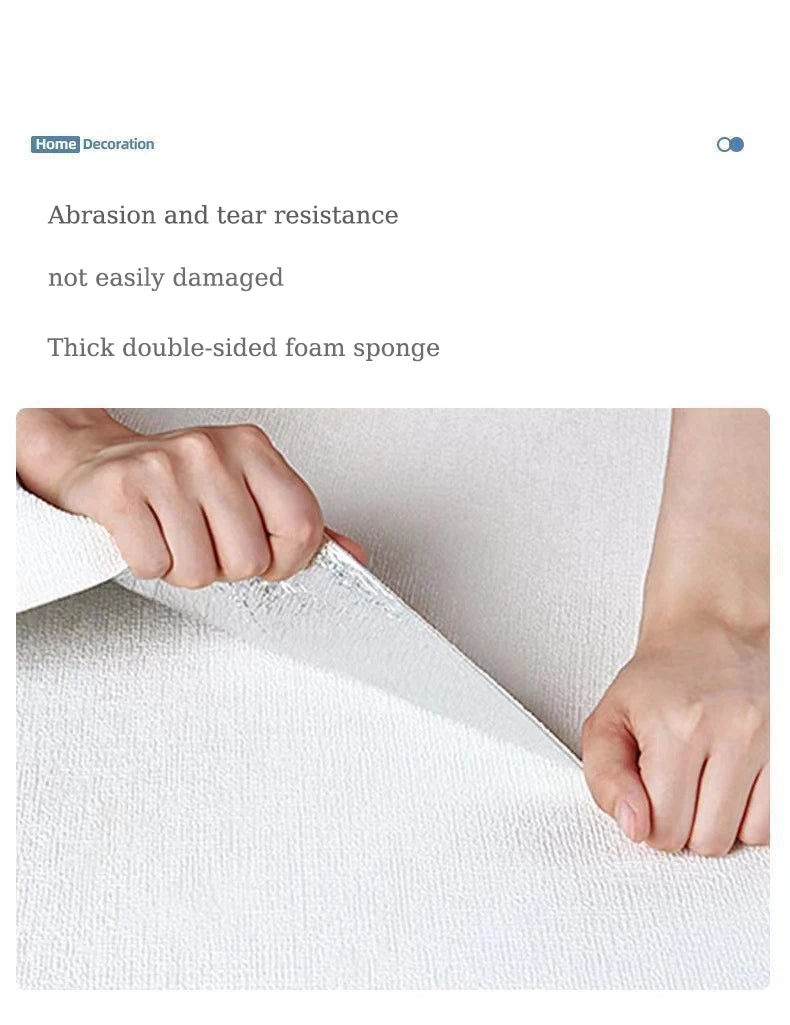 3D self-adhesive foam wallpaper waterproof