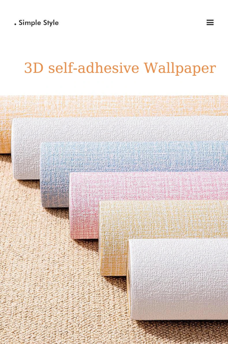 3D self-adhesive foam wallpaper waterproof
