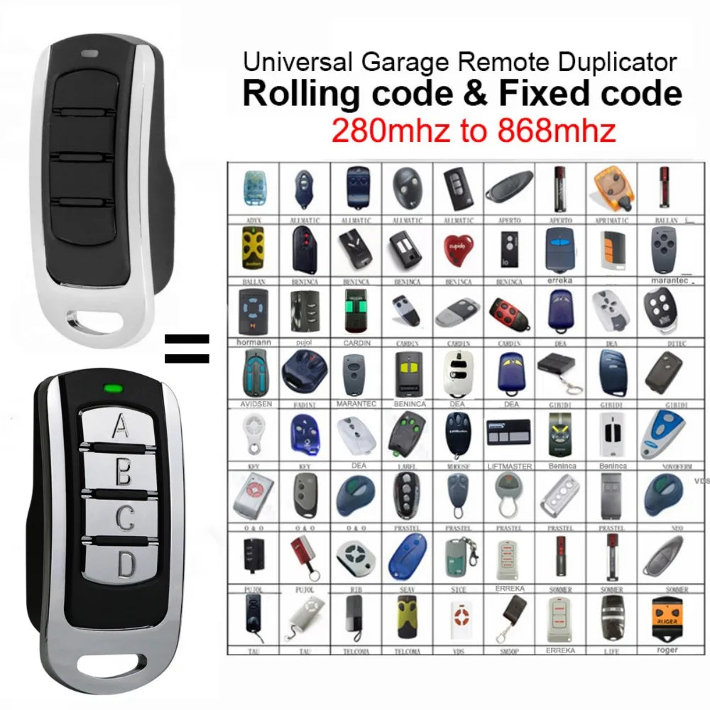 286MHz-868MHz Multi-Frequency Code Grabber Clone Gate Key Fob Command Hand Transmitter